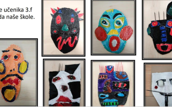 Učenici 3.f razreda izložili su svoje maske u Muzeju grada Zagreba