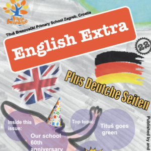 Izašao je školski časopis ENGLISH EXTRA PLUS DEUTCHE SEITEN, 22. BROJ