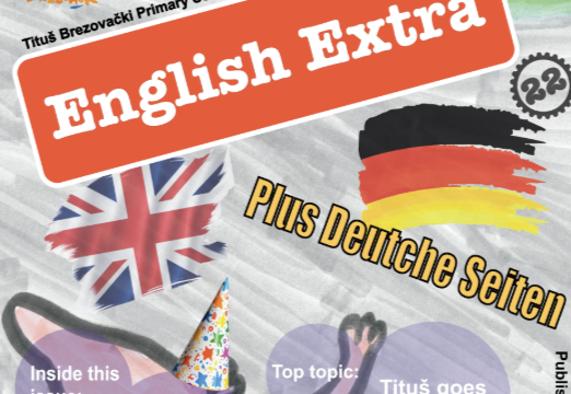 Izašao je školski časopis ENGLISH EXTRA PLUS DEUTCHE SEITEN, 22. BROJ Izašao je školski časopis ENGLISH EXTRA PLUS DEUTCHE SEITEN, 22. BROJ