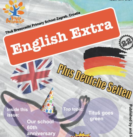 Izašao je školski časopis ENGLISH EXTRA PLUS DEUTCHE SEITEN, 22. BROJ