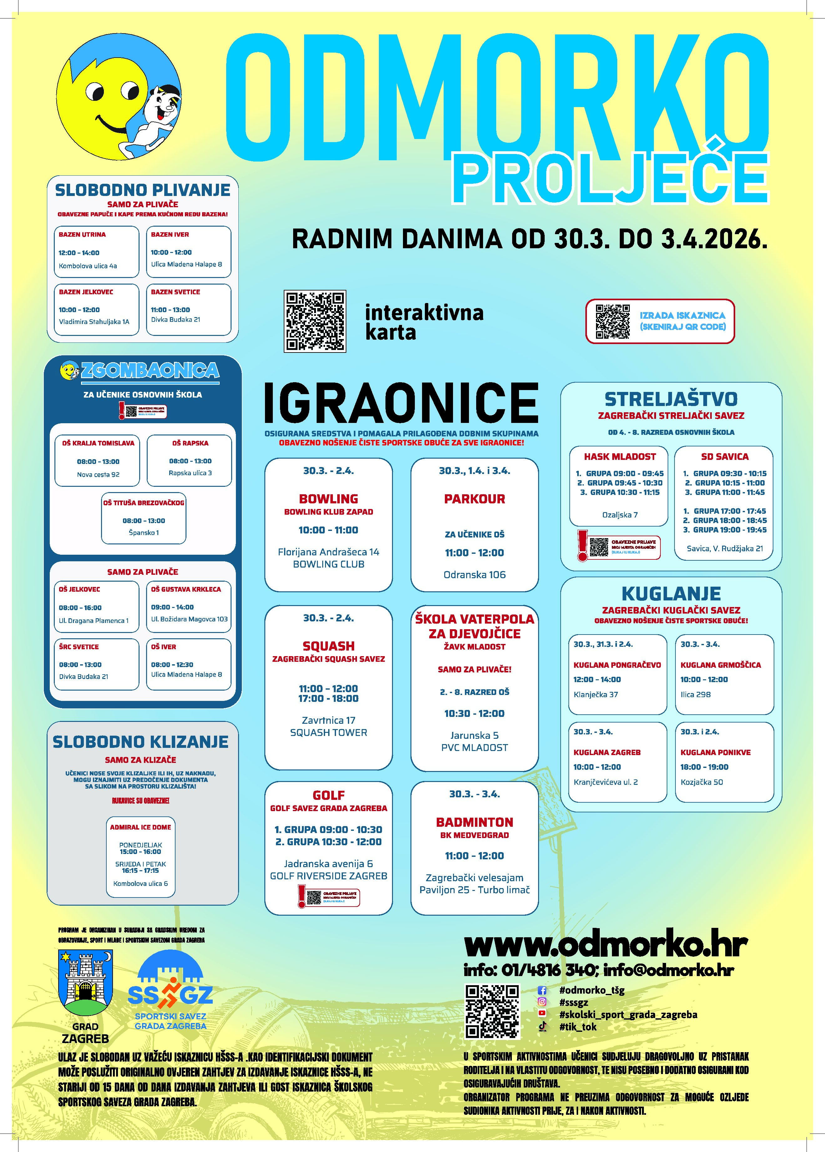 Poziv učenicima , kako provesti proljetne praznike Poziv učenicima , kako provesti proljetne praznike