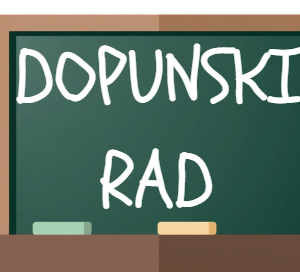 Raspored održavanja dopunskog nastavnog rada Raspored održavanja dopunskog nastavnog rada